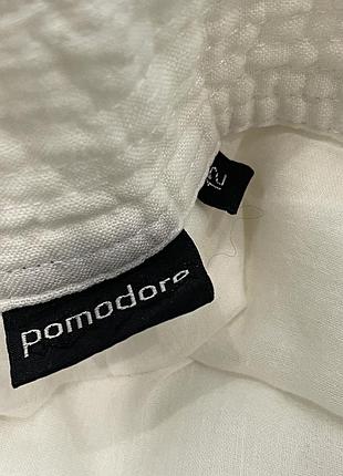 Льняные белые брюки , pomodoro 4