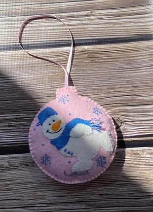Игрушка ёлочная из фетра