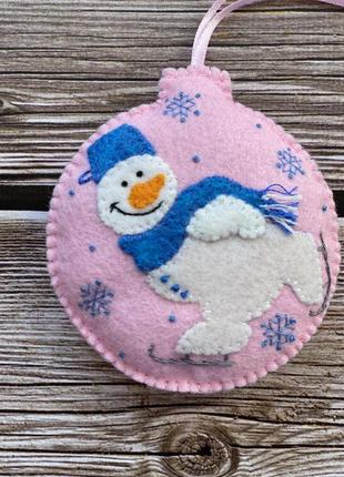 Игрушка ёлочная из фетра