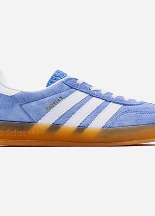 Жіночі кросівки адідас газель / adidas wmns gazelle indoor 'blue fusion gum'