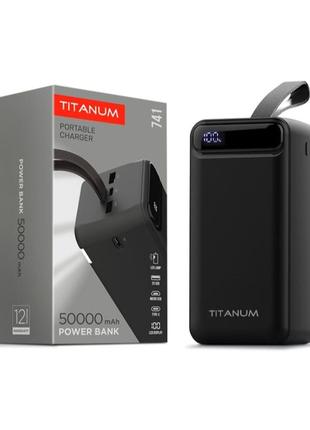 Повербанк 50000mah titanum 741s 22.5w black