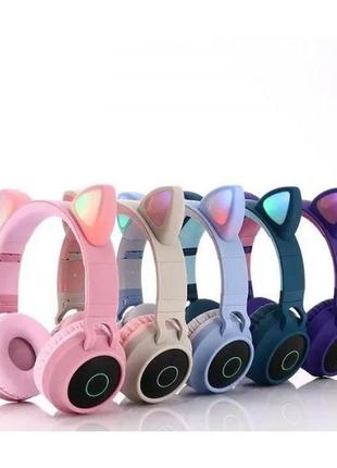 Беспроводные наушники с кошачьими ушками bluetooth cat vzv-23m