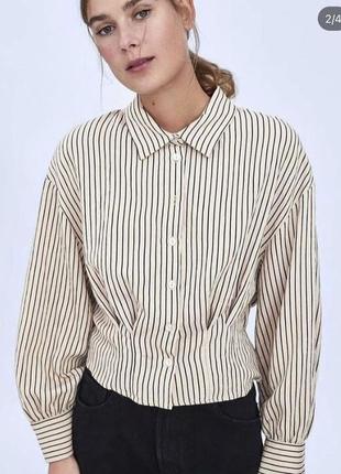 Сорочка zara  в смужку