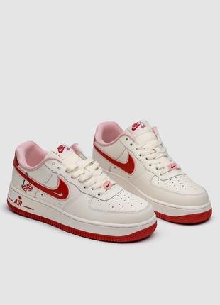 Nike air force 1 low cherry valentine's day для женщин высокое качество на лето, удобные стильные кроссовки женские