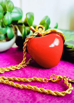 Кольє kjl, big apple pendant, вінтаж