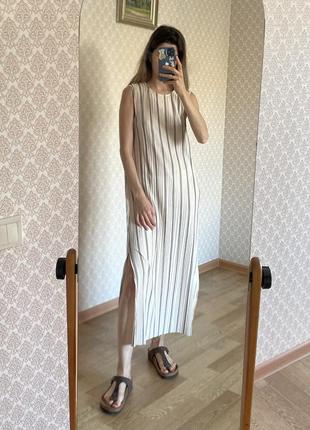 Летнее платье в полоску