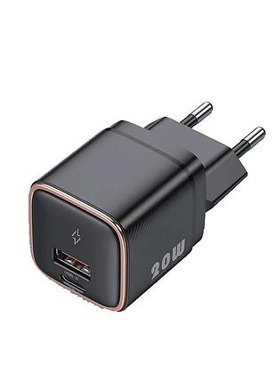 Зарядний пристрій kuulaa pd charger qc4.0 type-c+ usb 20w eu kl-cd66 black
