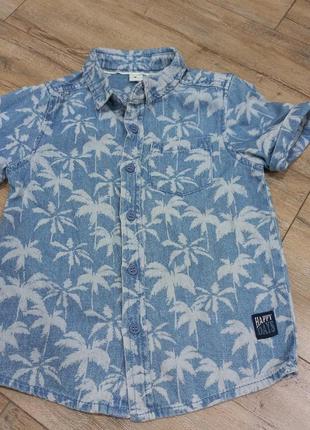 Теніска для хлопчика джинс 4-5р.