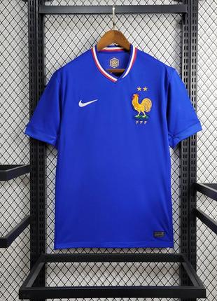 Футболка сборной франции домашняя евро 2024 футбольная форма atch nike euro 24/25 найк мбаппе mmbappe