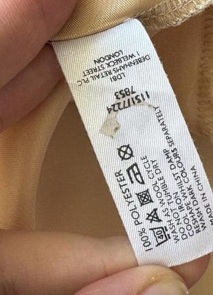 Debenhams вінтаж золотий пеньюар з вишивкою комбінація нічна сорочка ночнушка атлас сатин7 фото