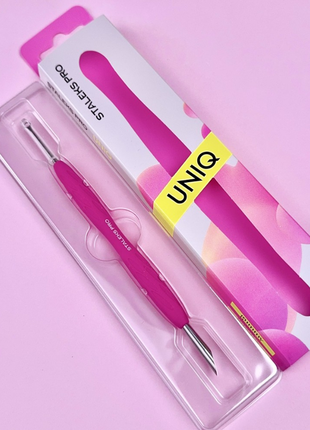 Лопатка манікюрна із силіконовою ручкою staleks pro uniq 11 type 2 pq-11/2