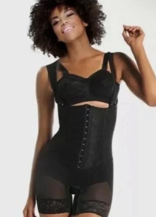 Ardyss чорна утяжка з корсетом з корсетними кісточками боді без ліфа new body magic  коректор фігури на два розміри