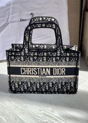 Сумка в стилі dior tote book mini/сумка люксбреед оригінал3 фото