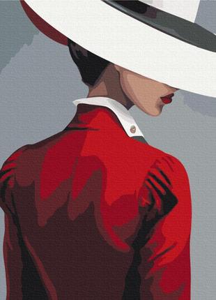 Картина за номерами "таємниця червоного" brushme bs53812 40x50 см від polinatoys