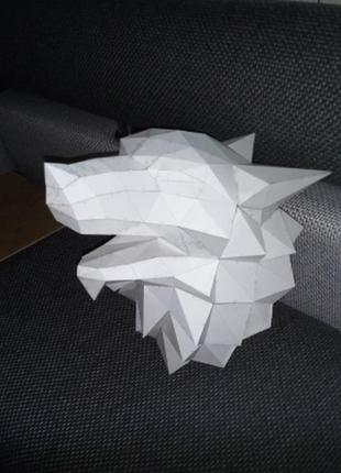 Paperkhan конструктор из картона 3d фигура волк собака паперкрафт papercraft подарочный набор сувернир игрушка4 фото