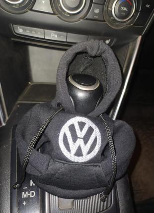 Чехол кофта худи аксессуар на кпп car hoodie фольцваген volkswagen черный подарок автомобилисту 10070