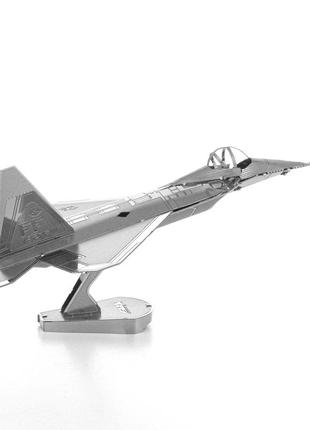 Металеві 3d-пазл - літак f22. модель набір diy конструктор. іграшка-головоломка для дітей2 фото