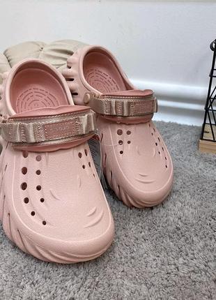 Новинка сезона крокси сабо crocs echo clog pink  crocs crocs2 фото
