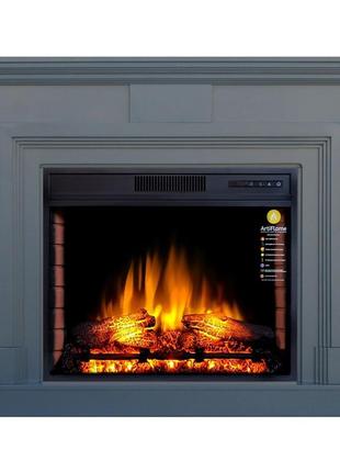 Каминокомплект artiflame stamford af28s серый графит со звуком