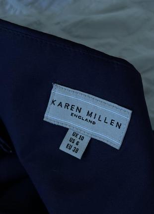 Шелковое миди фиолетовое платье с цветами