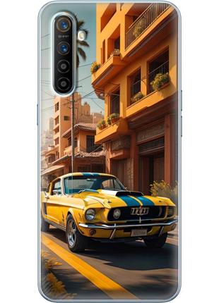 Чохол силіконовий з картинкою на realme xt (машина ford mustang)