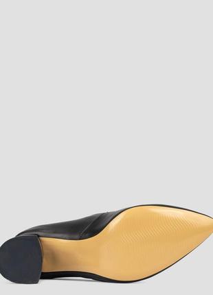 Туфли-лодочки женские  чёрные натуральная кожа турция  miss liza - размер 36 (22 см)  (модель: ml5386kblack)7 фото