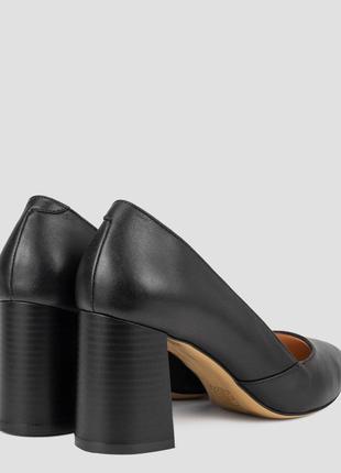 Туфли-лодочки женские  чёрные натуральная кожа турция  miss liza - размер 36 (22 см)  (модель: ml5386kblack)5 фото