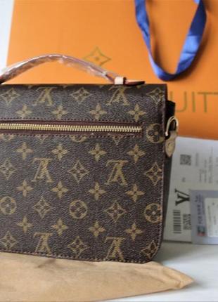 Сумка louis vuitton pochette metis monogram brown3 фото