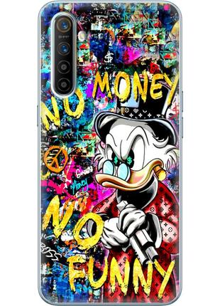 Чехол силиконовый с картинкой на realme xt (скрудж, no money no funny)