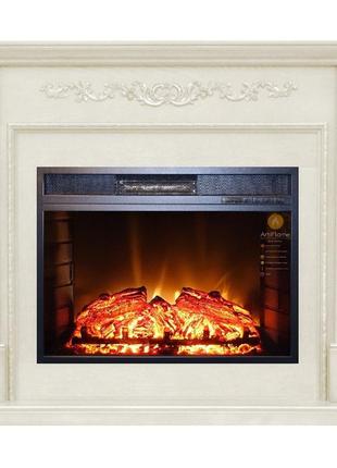 Каминокомплект artiflame soho af28s белый дуб со звуком
