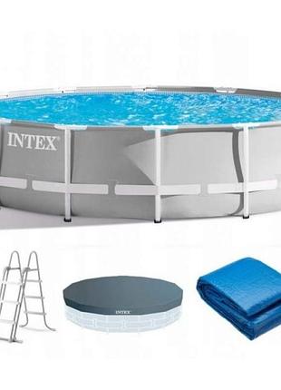 Каркасный бассейн intex 26724 prism frame pool 457 х 107 см