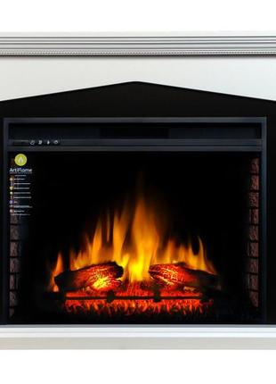 Каминокомплект artiflame praga af33 белый бьянко