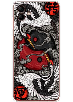 Чохол силіконовий з картинкою на samsung galaxy a04 (a045) (знак инь янь)