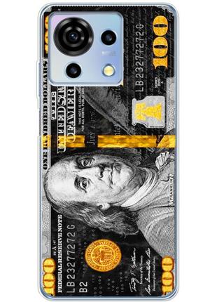 Чохол силіконовий з картинкою на zte blade v50 vita (dollars money)