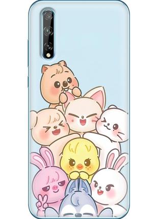 Чохол силіконовий з картинкою на huawei p smart s (stray kids boy band, стрей кідс)