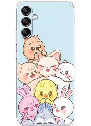 Чехол силиконовый с картинкой на samsung galaxy a34 5g (a346) (stray kids boy band, стрей кидс)