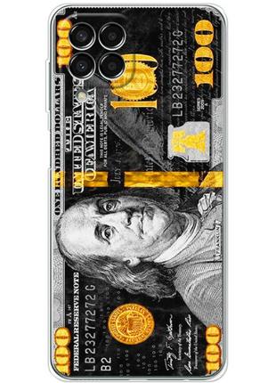 Чехол силиконовый с картинкой на samsung galaxy m33 5g (m336) (dollars money)