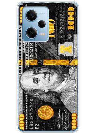 Чохол силіконовий з картинкою на xiaomi redmi note 12 pro plus 5g (dollars money)