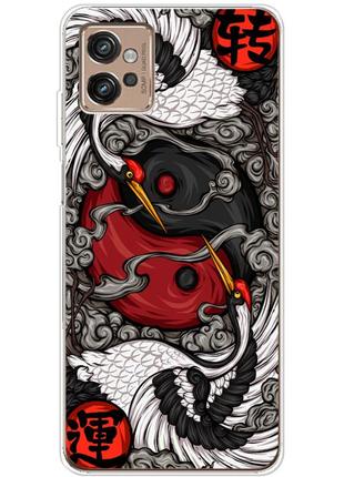 Чохол силіконовий з картинкою на motorola g32 (знак инь янь)