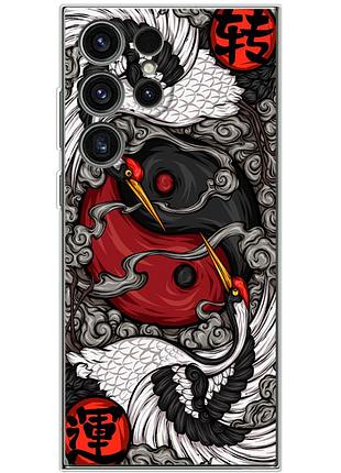 Чохол силіконовий з картинкою на samsung galaxy s24 ultra (знак инь янь)