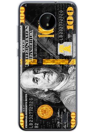 Чехол силиконовый с картинкой на nokia c20 (dollars money)