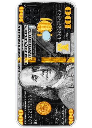 Чехол силиконовый с картинкой на zte blade v2020 (dollars money)