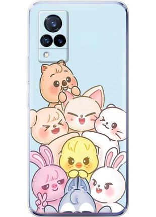 Чохол силіконовий з картинкою на vivo v21 (stray kids boy band, стрей кідс)