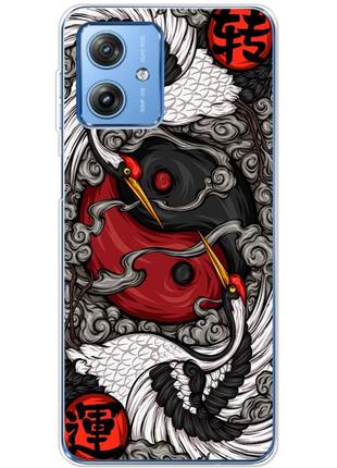Чохол силіконовий з картинкою на motorola g54 5g (знак инь янь)