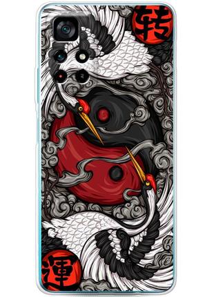 Чохол силіконовий з картинкою на xiaomi poco m4 pro 5g (знак инь янь)