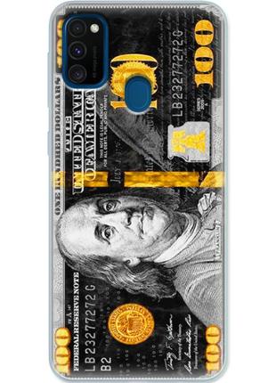 Чохол силіконовий з картинкою на samsung galaxy m30s (m307) (dollars money)