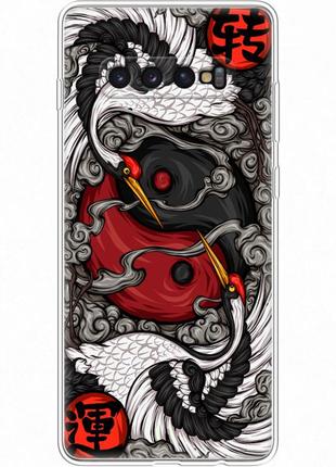 Чохол силіконовий з картинкою на samsung galaxy s10 plus (g975) (знак инь янь)