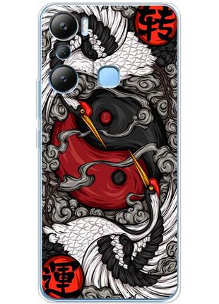 Чохол силіконовий з картинкою на infinix hot 20i (знак инь янь)