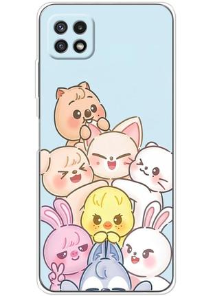 Чохол силіконовий з картинкою на samsung galaxy a22 5g (a226) (stray kids boy band, стрей кідс)