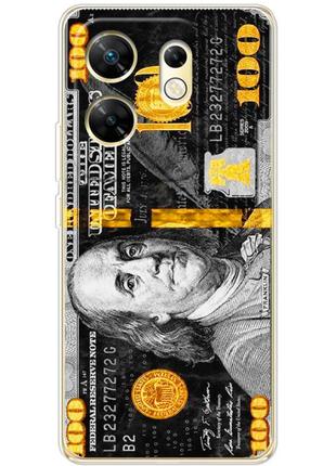 Чехол силиконовый с картинкой на infinix zero 30 4g (dollars money)